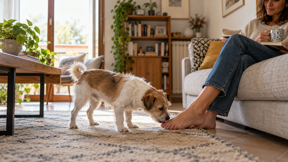 Perché i cani leccano i piedi? I motivi e quando preoccuparsi